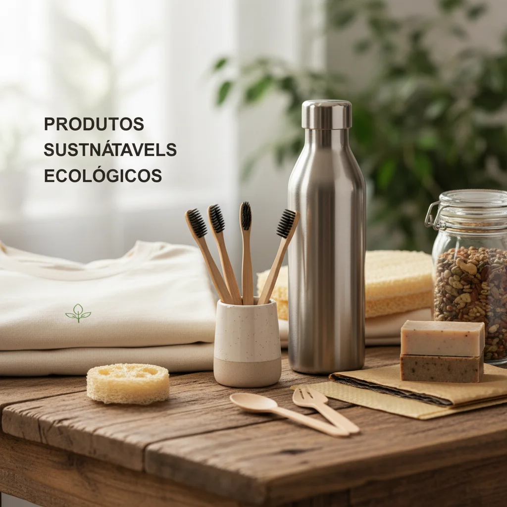 Variedade de produtos sustentáveis e ecológicos para dropshipping